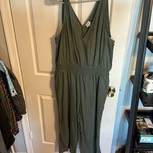 Target linen blend jumpsuit